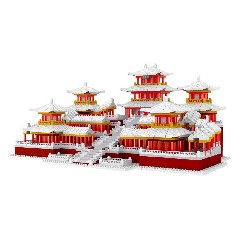 FUN IMAGINATION LZ8224 8224 non Lego CẢNH TUYẾT CUNG ĐIỆN EFANG bộ đồ chơi xếp lắp ráp ghép mô hình Buildings 4159 khối