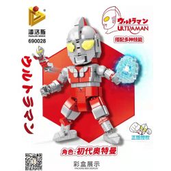 PanlosBrick 690028 Panlos Brick 690028 non  NGƯỜI KHỔNG LỒ bộ đồ chơi xếp lắp ráp ghép mô hình Ultraman Vệ Binh Vũ Trụ Siêu Nhân Điện Quang 600 khối