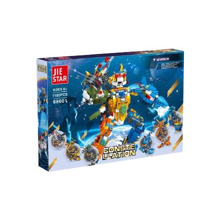 JIESTAR 68001 non  MƯỜI HAI CHÒM SAO BIẾN DẠNG CƠ GIÁP (PHẦN 1) 6 CÁCH KẾT HỢP bộ đồ chơi xếp lắp ráp ghép mô hình Military Army CONSTE LLATION WARRIOR Quân Sự Bộ Đội 1185 khối