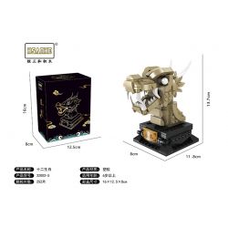 HSANHE 32002 non  CUNG HOÀNG ĐẠO ĐẦU ĐỒNG bộ đồ chơi xếp lắp ráp ghép mô hình 2691 khối