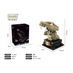 HSANHE 32002 non  CUNG HOÀNG ĐẠO ĐẦU ĐỒNG bộ đồ chơi xếp lắp ráp ghép mô hình 2691 khối