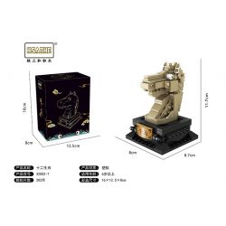 HSANHE 32002 non  CUNG HOÀNG ĐẠO ĐẦU ĐỒNG bộ đồ chơi xếp lắp ráp ghép mô hình 2691 khối