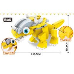 EAKI NBXJ1003 1003 non  XE RỒNG NỔ XINQI ANKYLOSAURUS bộ đồ chơi xếp lắp ráp ghép mô hình 131 khối