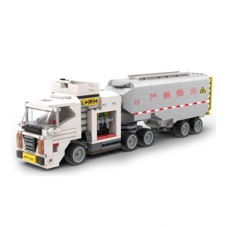 MUSELECT DHYX-005 non  XE TIẾP NHIÊN LIỆU NỘI ĐỒNG bộ đồ chơi xếp lắp ráp ghép mô hình APRON SPECIAL VEHICLE 447 khối