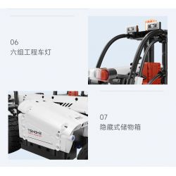 XIAOMI MITU MI ONEBOT OBEFT04AIQI 04AIQI non  KỸ THUẬT XE NÂNG tỷ lệ 1:10 bộ đồ chơi xếp lắp ráp ghép mô hình  Kỹ Thuật Công Nghệ Cao Mô Hình Phương Tiện 850 khối