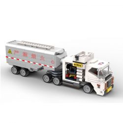 MUSELECT DHYX-005 non  XE TIẾP NHIÊN LIỆU NỘI ĐỒNG bộ đồ chơi xếp lắp ráp ghép mô hình APRON SPECIAL VEHICLE 447 khối