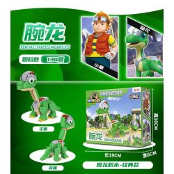 EAKI NBXJ1002 1002 non  XE RỒNG NỔ XINQI TRICERATOPS bộ đồ chơi xếp lắp ráp ghép mô hình 131 khối