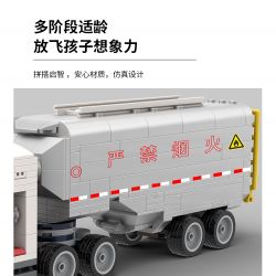 MUSELECT DHYX-005 non  XE TIẾP NHIÊN LIỆU NỘI ĐỒNG bộ đồ chơi xếp lắp ráp ghép mô hình APRON SPECIAL VEHICLE 447 khối