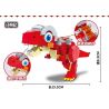 EAKI NBXJ1001 1001 non  XE RỒNG NỔ XINQI TYRANNOSAURUS REX bộ đồ chơi xếp lắp ráp ghép mô hình 136 khối