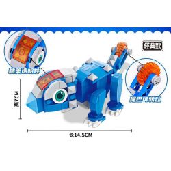 EAKI NBXJ1001 1001 non  XE RỒNG NỔ XINQI TYRANNOSAURUS REX bộ đồ chơi xếp lắp ráp ghép mô hình 136 khối