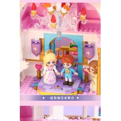 Enlighten 32022 Qman 32022 non  LÂU ĐÀI HOA SAY bộ đồ chơi xếp lắp ráp ghép mô hình Girl Con Gái 2482 khối