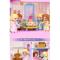 Enlighten 32022 Qman 32022 non  LÂU ĐÀI HOA SAY bộ đồ chơi xếp lắp ráp ghép mô hình Girl Con Gái 2482 khối