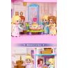 Enlighten 32022 Qman 32022 non  LÂU ĐÀI HOA SAY bộ đồ chơi xếp lắp ráp ghép mô hình Girl Con Gái 2482 khối