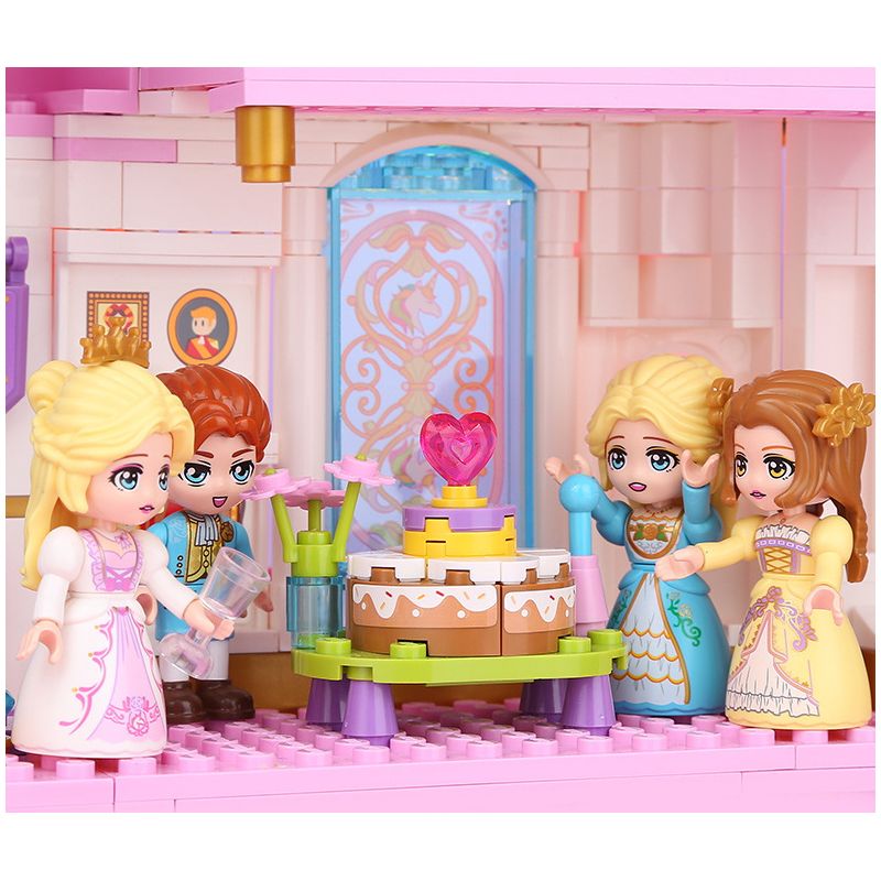 Enlighten 32022 Qman 32022 non  LÂU ĐÀI HOA SAY bộ đồ chơi xếp lắp ráp ghép mô hình Girl Con Gái 2482 khối