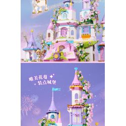 Enlighten 32022 Qman 32022 non  LÂU ĐÀI HOA SAY bộ đồ chơi xếp lắp ráp ghép mô hình Girl Con Gái 2482 khối