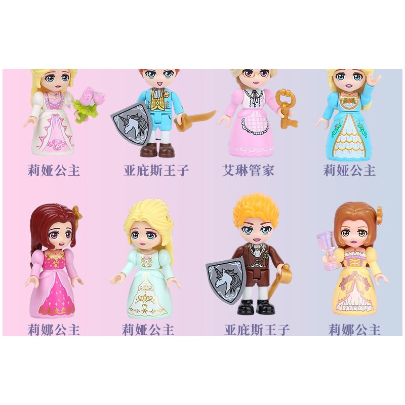 Enlighten 32022 Qman 32022 non  LÂU ĐÀI HOA SAY bộ đồ chơi xếp lắp ráp ghép mô hình Girl Con Gái 2482 khối