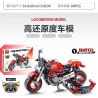 LWCK 80008-1 non  DUCATI MONSTER 821 bộ đồ chơi xếp lắp ráp ghép mô hình Motorcycle Motorbike Xe Hai Bánh 306 khối
