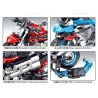 LWCK 80008-1 non  DUCATI MONSTER 821 bộ đồ chơi xếp lắp ráp ghép mô hình Motorcycle Motorbike Xe Hai Bánh 306 khối