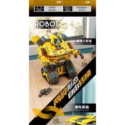 PanlosBrick 675002 Panlos Brick 675002 non  TECH MECHANIC CAR DIY LẬP TRÌNH ROBOT bộ đồ chơi xếp lắp ráp ghép mô hình 901 khối