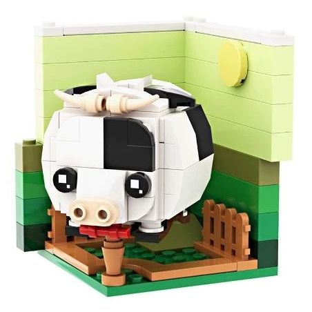 LQFUN 678-22209 22209 67822209 non  CON BÒ bộ đồ chơi xếp lắp ráp ghép mô hình COW SHAPE DEMOSTRATE 132 khối