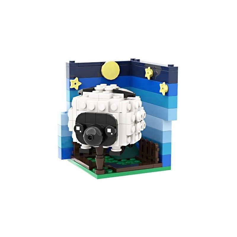 LQFUN 678-22208 22208 67822208 non  CON CỪU bộ đồ chơi xếp lắp ráp ghép mô hình SHEEP SHAPE DEMOSTRATE 142 khối