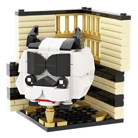 LQFUN 678-22207 22207 67822207 non  CHÓ MẶT XỆ bộ đồ chơi xếp lắp ráp ghép mô hình BULLDOG SHAPE DEMOSTRATE 144 khối