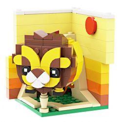 LQFUN 678-22104 22104 67822104 non  CON SƯ TỬ bộ đồ chơi xếp lắp ráp ghép mô hình LION SHAPE DEMOSTRATE 145 khối