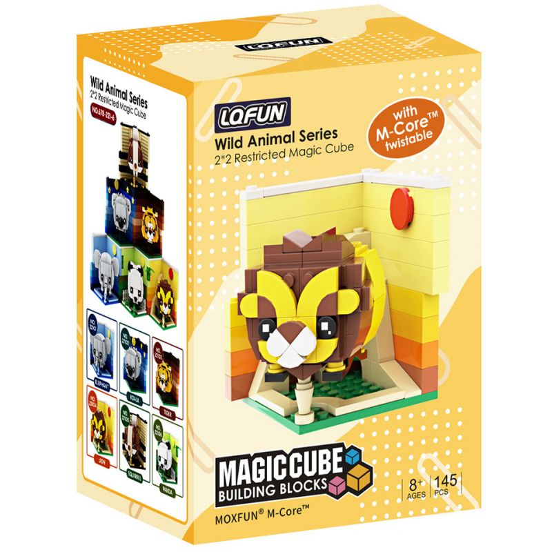 LQFUN 678-22104 22104 67822104 non  CON SƯ TỬ bộ đồ chơi xếp lắp ráp ghép mô hình LION SHAPE DEMOSTRATE 145 khối