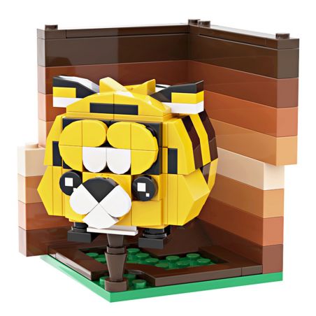 LQFUN 678-22103 22103 67822103 non  CON HỔ bộ đồ chơi xếp lắp ráp ghép mô hình TIGER SHAPE DEMOSTRATE 146 khối