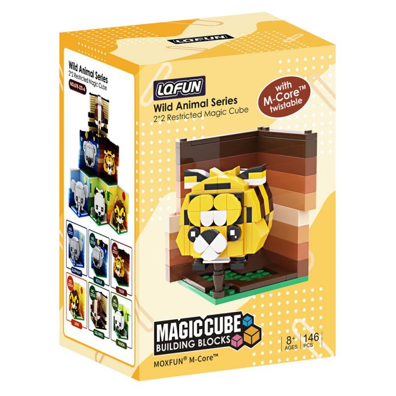 LQFUN 678-22103 22103 67822103 non  CON HỔ bộ đồ chơi xếp lắp ráp ghép mô hình TIGER SHAPE DEMOSTRATE 146 khối
