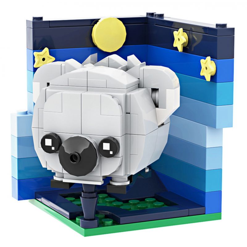 LQFUN 678-22102 22102 67822102 non  GẤU TÚI bộ đồ chơi xếp lắp ráp ghép mô hình KOALA SHAPE DEMOSTRATE 147 khối