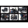 LEYI 88010 non  XE TẤN CÔNG VŨ TRANG SWAT bộ đồ chơi xếp lắp ráp ghép mô hình City Thành Phố 520 khối