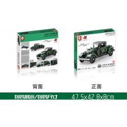 SEMBO 705850 non  BẢO TÀNG Ô TÔ BẮC KINH ROLLS-ROYCE SILVER PHANTOM 1926 bộ đồ chơi xếp lắp ráp ghép mô hình Creator ROLLSROYCE SILVER GHOST Sáng Tạo 858 khối