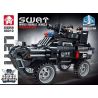 LEYI 88010 non  XE TẤN CÔNG VŨ TRANG SWAT bộ đồ chơi xếp lắp ráp ghép mô hình City Thành Phố 520 khối