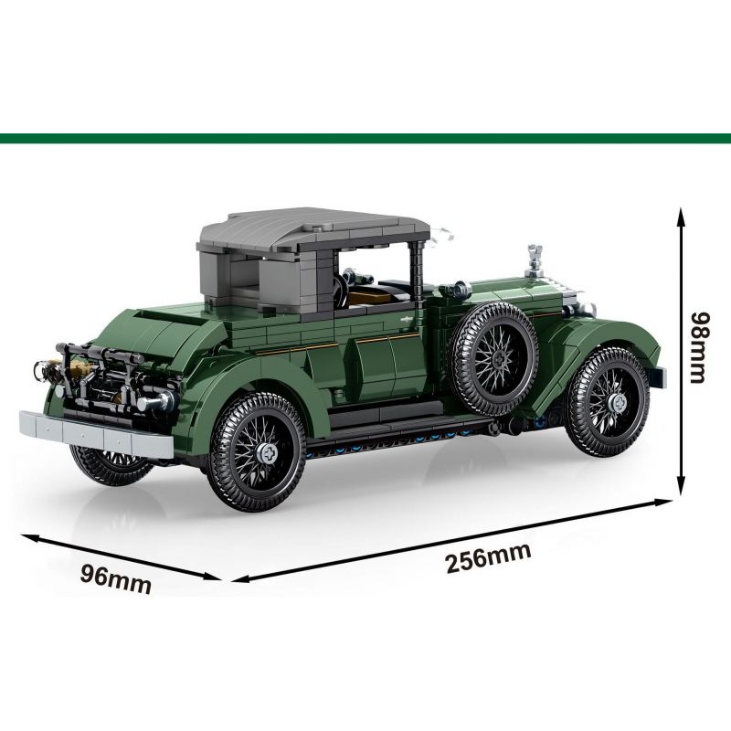 SEMBO 705850 non  BẢO TÀNG Ô TÔ BẮC KINH ROLLS-ROYCE SILVER PHANTOM 1926 bộ đồ chơi xếp lắp ráp ghép mô hình Creator ROLLSROYCE SILVER GHOST Sáng Tạo 858 khối