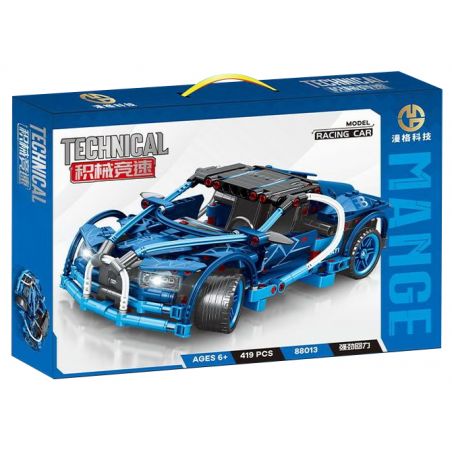 MANGE TECHNOLOGY 88013 non  BUGATTI VINH QUANG KÉO LẠI XE bộ đồ chơi xếp lắp ráp ghép mô hình  Kỹ Thuật Công Nghệ Cao Mô Hình Phương Tiện 419 khối