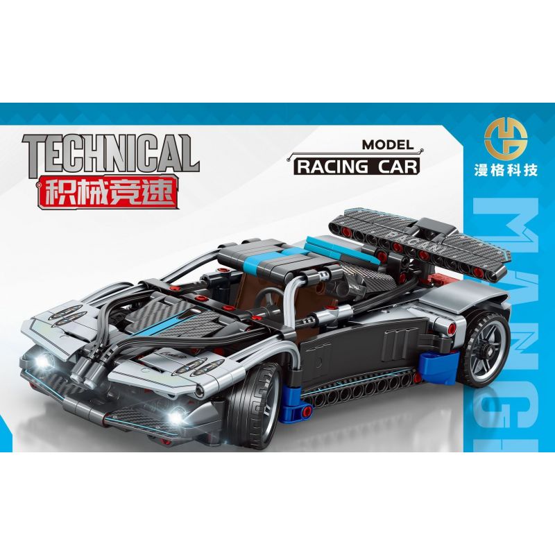 MANGE TECHNOLOGY 88012 non  XE KÉO ZONDA PAGANI bộ đồ chơi xếp lắp ráp ghép mô hình  PAGANI ZONDA Kỹ Thuật Công Nghệ Cao Mô Hình Phương Tiện 379 khối