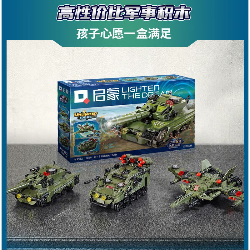 Enlighten 42112 Qman 42112 non  TIÊN PHONG CÓ VŨ TRANG bộ đồ chơi xếp lắp ráp ghép mô hình Ideas Ý Tưởng 328 khối