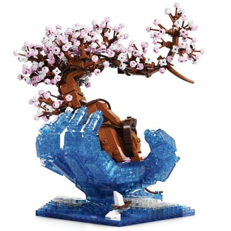 QIZHILE 92005 non  TÂN ANH Y THỦY bộ đồ chơi xếp lắp ráp ghép mô hình Flowers HARDCORE MANUFACT Hoa 1071 khối