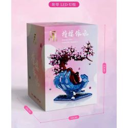 QIZHILE 92005 non  TÂN ANH Y THỦY bộ đồ chơi xếp lắp ráp ghép mô hình Flowers HARDCORE MANUFACT Hoa 1071 khối