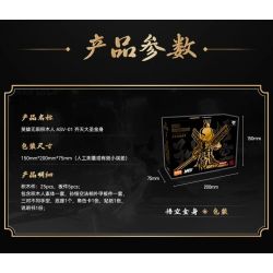 BLOKS 85007 non  TƯỢNG VÀNG HẦU VƯƠNG ASV-01 bộ đồ chơi xếp lắp ráp ghép mô hình