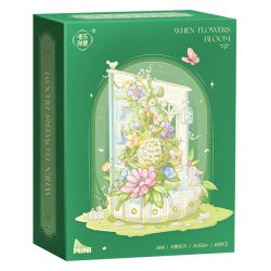 WEIGHT 6010 non  HOA NỞ VEN SÔNG bộ đồ chơi xếp lắp ráp ghép mô hình Flowers WHEN FLOWERS 632 khối