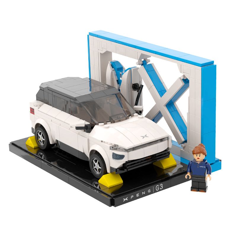 PANTASY 11001 non Lego MẪU XE XIAOPENG G3I bộ đồ chơi xếp lắp ráp ghép mô hình Speed Champions Racing Cars XPENG G3I Đua Xe Công Thức 617 khối