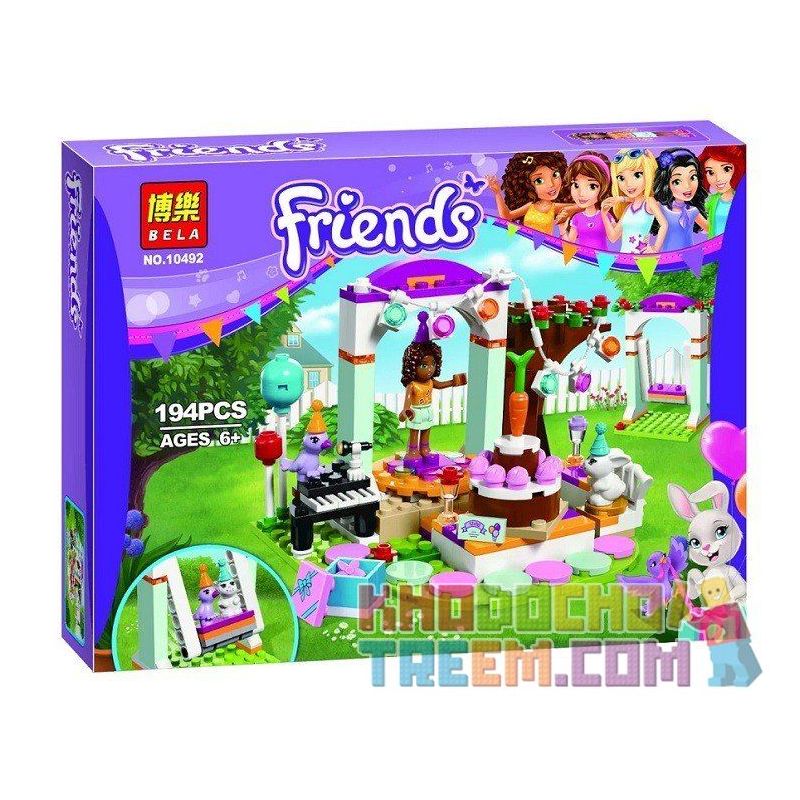 NOT Lego FRIENDS 41110 Birthday Party, Bela 10492 Lari 10492 Xếp hình tiệc sinh nhật 191 khối NOT Lego FRIENDS 41110 Birthday Party, Bela 10492 Lari 10492 Xếp hình tiệc sinh nhật 191 khối