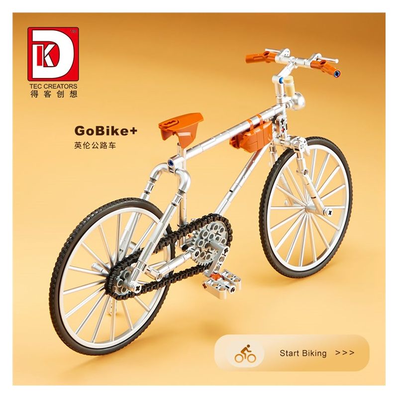 DK 80007 non  NGƯỜI ANH ĐƯỜNG XE ĐẠP tỷ lệ 1:5 bộ đồ chơi xếp lắp ráp ghép mô hình  BRITISH WIND Kỹ Thuật Công Nghệ Cao Mô Hình Phương Tiện 280 khối