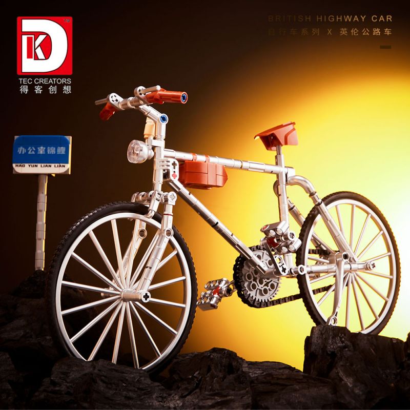 DK 80007 non  NGƯỜI ANH ĐƯỜNG XE ĐẠP tỷ lệ 1:5 bộ đồ chơi xếp lắp ráp ghép mô hình  BRITISH WIND Kỹ Thuật Công Nghệ Cao Mô Hình Phương Tiện 280 khối