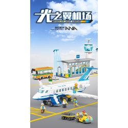 Kazi KY83028 83028 non  SÂN BAY WINGS OF LIGHT bộ đồ chơi xếp lắp ráp ghép mô hình City WINGS OF LIGHT AIRPORT Thành Phố 1003 khối
