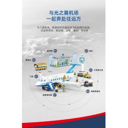 Kazi KY83028 83028 non  SÂN BAY WINGS OF LIGHT bộ đồ chơi xếp lắp ráp ghép mô hình City WINGS OF LIGHT AIRPORT Thành Phố 1003 khối