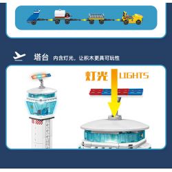 Kazi KY83028 83028 non  SÂN BAY WINGS OF LIGHT bộ đồ chơi xếp lắp ráp ghép mô hình City WINGS OF LIGHT AIRPORT Thành Phố 1003 khối