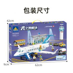 Kazi KY83028 83028 non  SÂN BAY WINGS OF LIGHT bộ đồ chơi xếp lắp ráp ghép mô hình City WINGS OF LIGHT AIRPORT Thành Phố 1003 khối